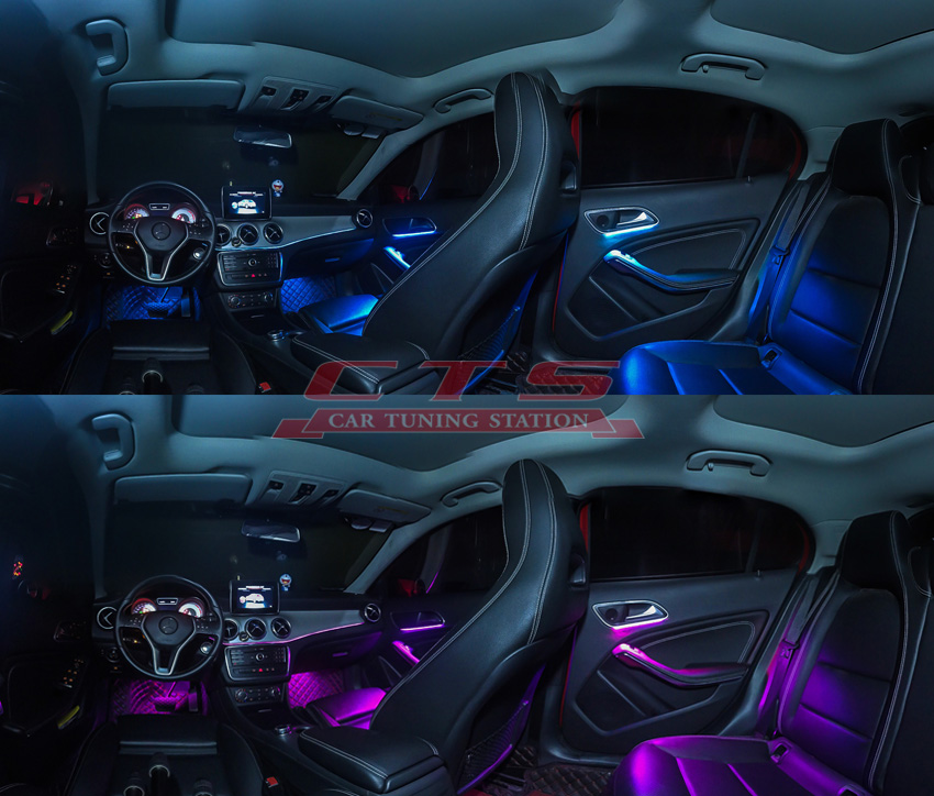 benz interior  lighting effect picture for GLA 