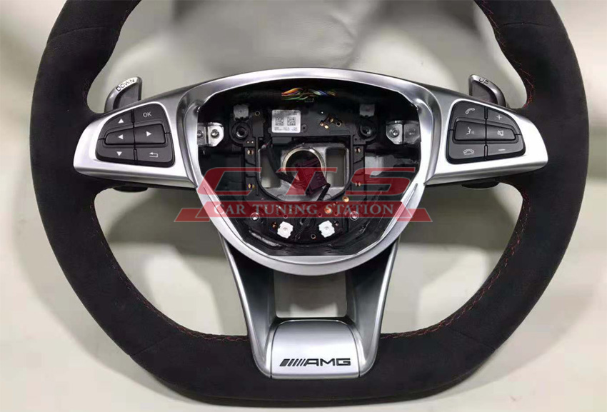 Carbon steering wheel with LED