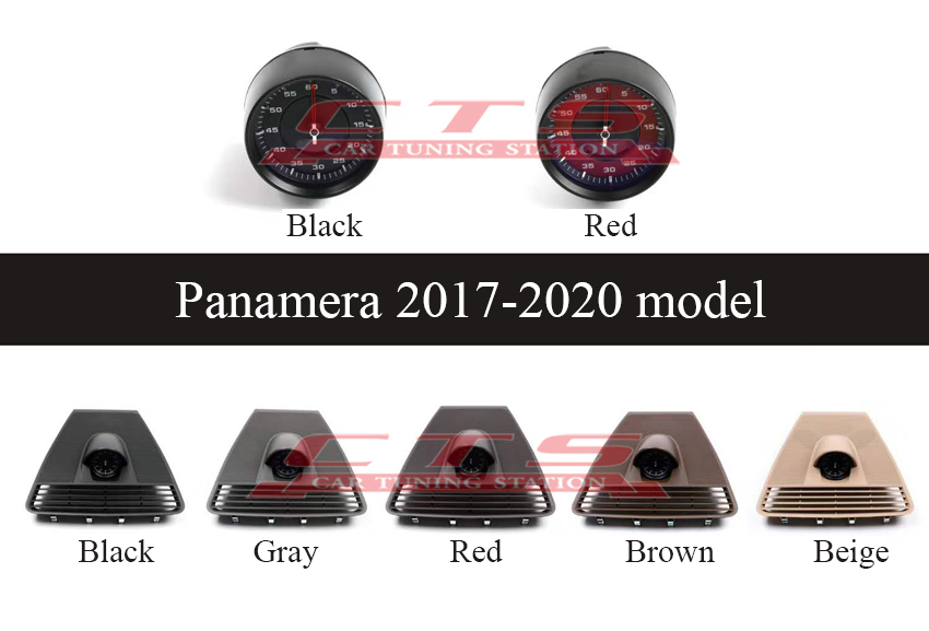 Panamera dash clock