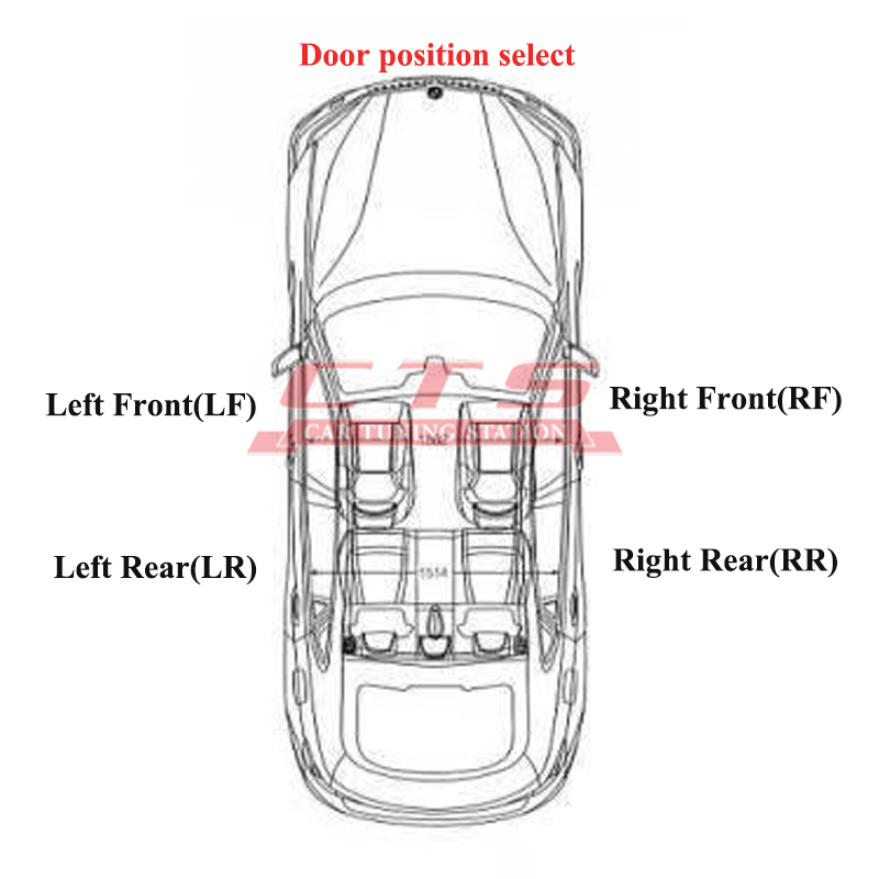 F30 carbon fiber door handle